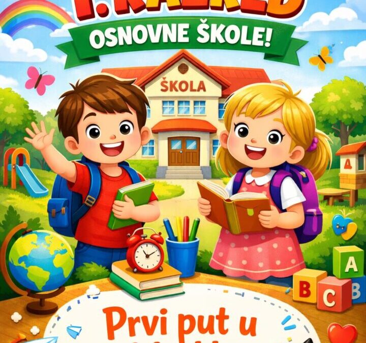 OBAVIJEST O UPISU DJECE U 1. RAZRED U ŠKOLSKOJ GODINI 2026./2027.
